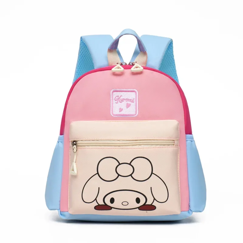 Cartoon Melody Kulomi Children's Backpack Cute  Contrast Color Sanrio Reduce Burden Lightweight Waterproof Student School Bag