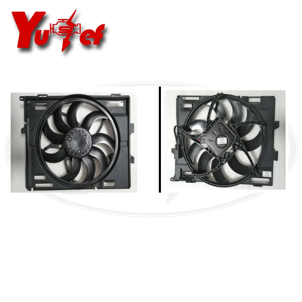 Quality Cooling Fan Assembly for BMW F30 F31 F34 GT LCI 320i 330i 340i F32 F33 F36 420i 430i 440i 17428625440 400W