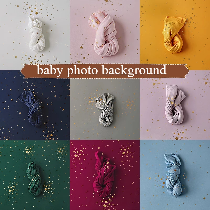 

40/150*170cm Baby photo Blanket Newborn Photography Props Gilding Star Backdrop Fabrics Cloth Shoot Studio Accessories