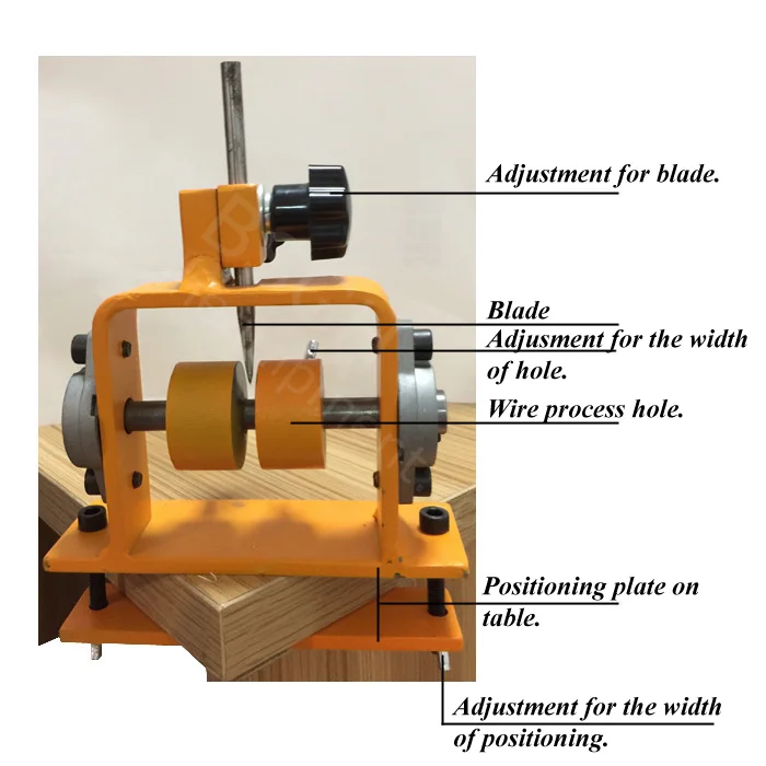 BS-001 Hand Operate Cable Wire Stripper Manual Copper Wire Stripping Machine Peeler Tools