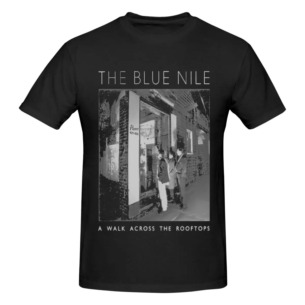 

Мужская футболка Funny The Blue Nile A Walk Across The Rooftops Топы с принтом свободные и облегающие женские футболки