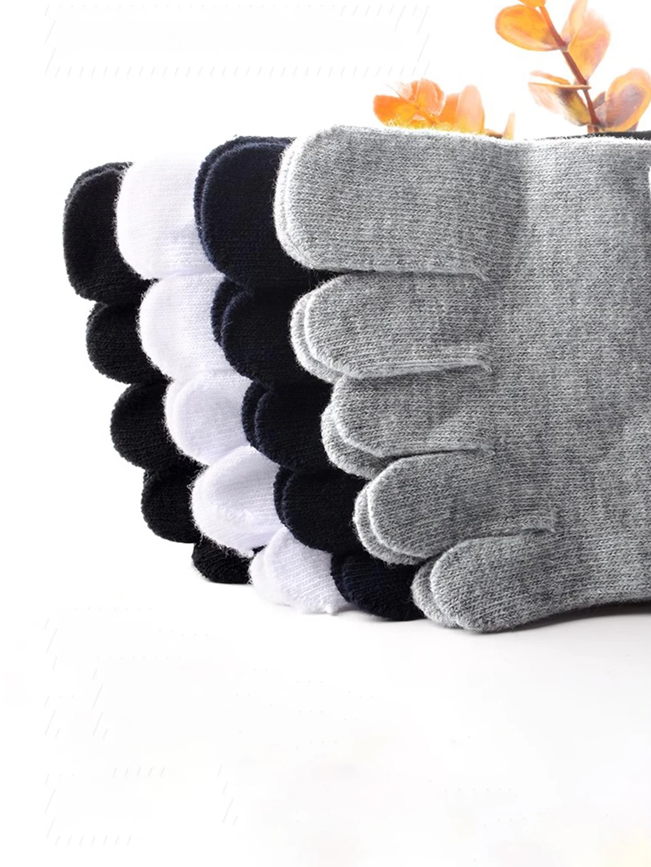 5 Pairs Women Five Fingers Socks Solid Colour Ladies Split Toe Sports Socks Spring Autumn Harajuku Toe Socks