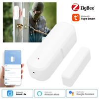 Tuya Zigbee Door Window Sensor Smart Home Security Alarm Wireless Magnetic Contact Detector Remote Monitor for Alexa Google Home