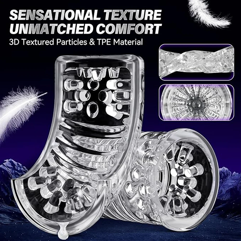 Rotating Male Masturbator Cup Sucking Penis Trainer Thrusting Pocket Pussy Adult Sex Toys For Men - view 7