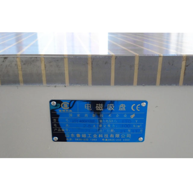 Electro Magnetic Chuck Holding Workpiece for Surface Grinder Machine