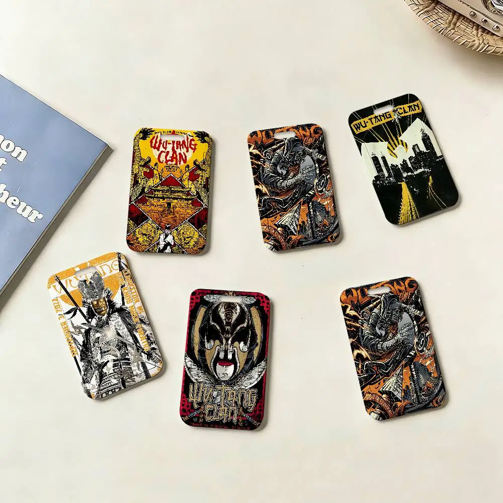 

1pc hip-hop music group WU-T-TANG CLAN Credential Badge Holder Card Holders Student Campus Lanyard Cards Holder For Gift