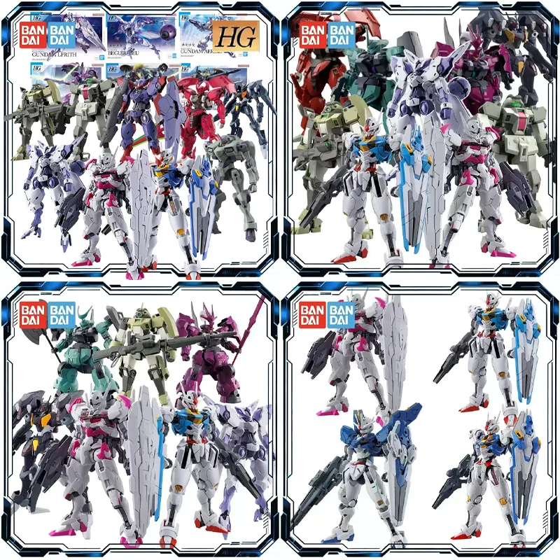 

Bandai HG 1/144 The Witch From Mercury GUNDAM LFRITH CALIBARN BEGUIR-BEU DARILBALDE ZOWORT Anime Assembly Model Toys Kid