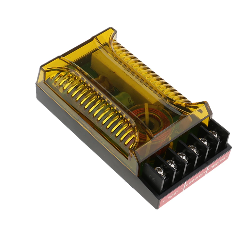 Universal Crossover for Speakers 2 Way Frequency Divider Crossover Filter for Car Audio 120W Metal