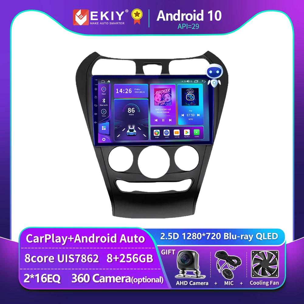 

EKIY T900 8G 128G Android10 For Hyundai EON Santro Atos 2012-2018 Multimedia Video Player Navigation QLED BT Stereo GPS 2Din DVD