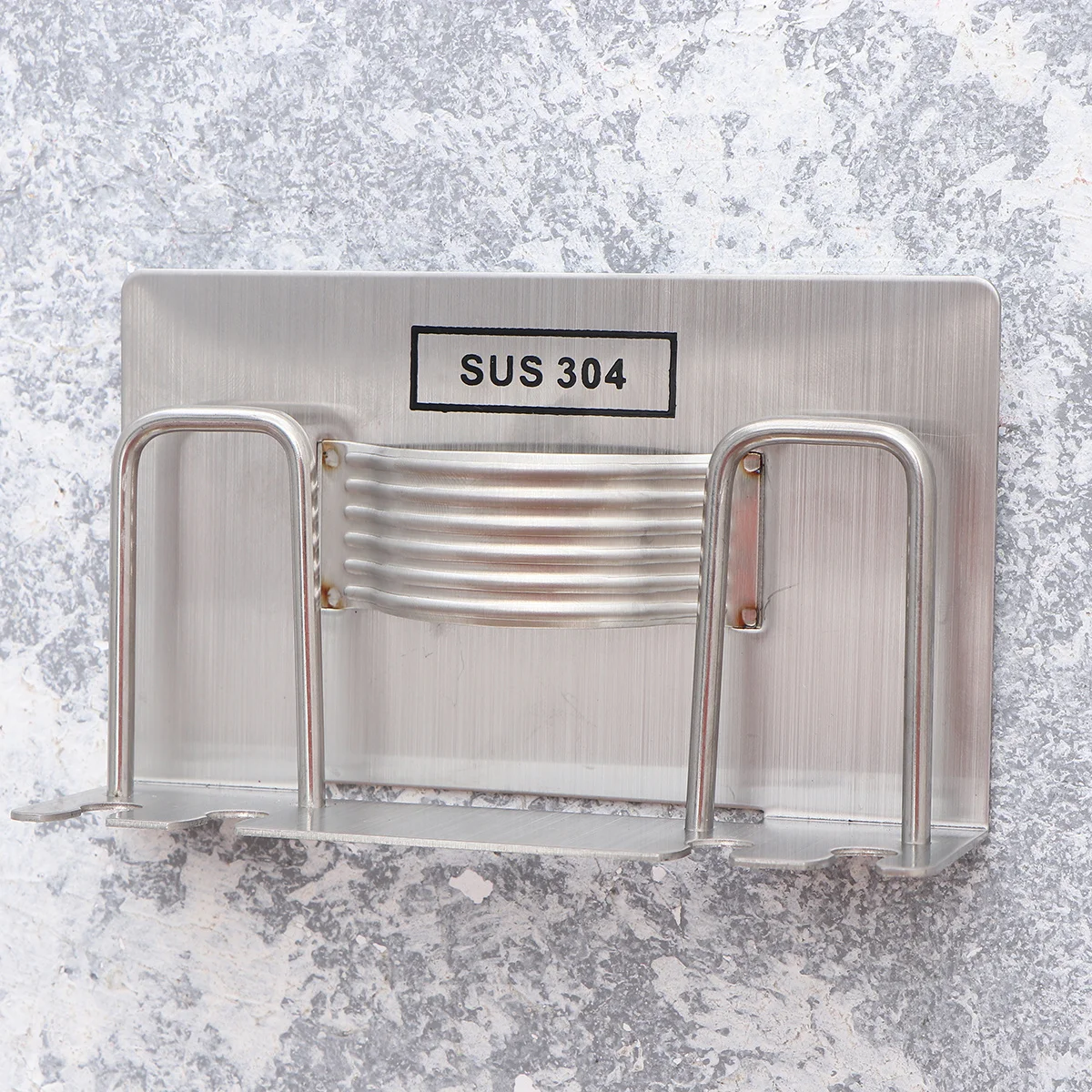 

Wall-Mounted Toothbrush Storage Rack Sturdy Lightweight Stainless Steel Bathroom Toothpaste Holder Organizer for Countertop