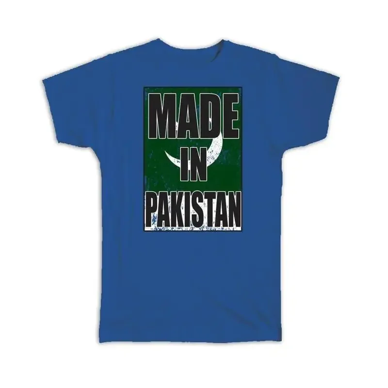 Made In Pakistan Flag Retro Artistic Pakistani Expat Country T shirt