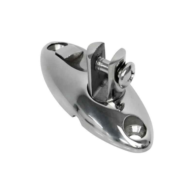 360° Adjustable Bimini Top Mount Swivel Deck Hinge With Rubber Pad Quick Release Pin 316 Stainless Steel Boat Accessories