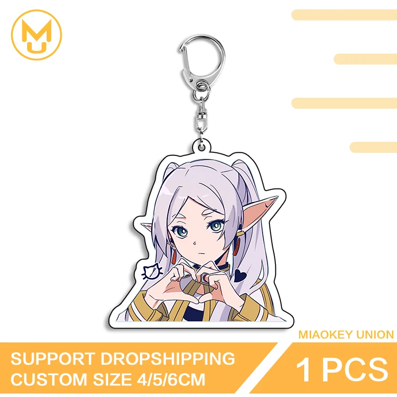 Naughty Frieren Premium Lightweight Double Sided Acrylic Keyring Enchanting HD Pattern Premium Waterproof Bag Charm Accessory