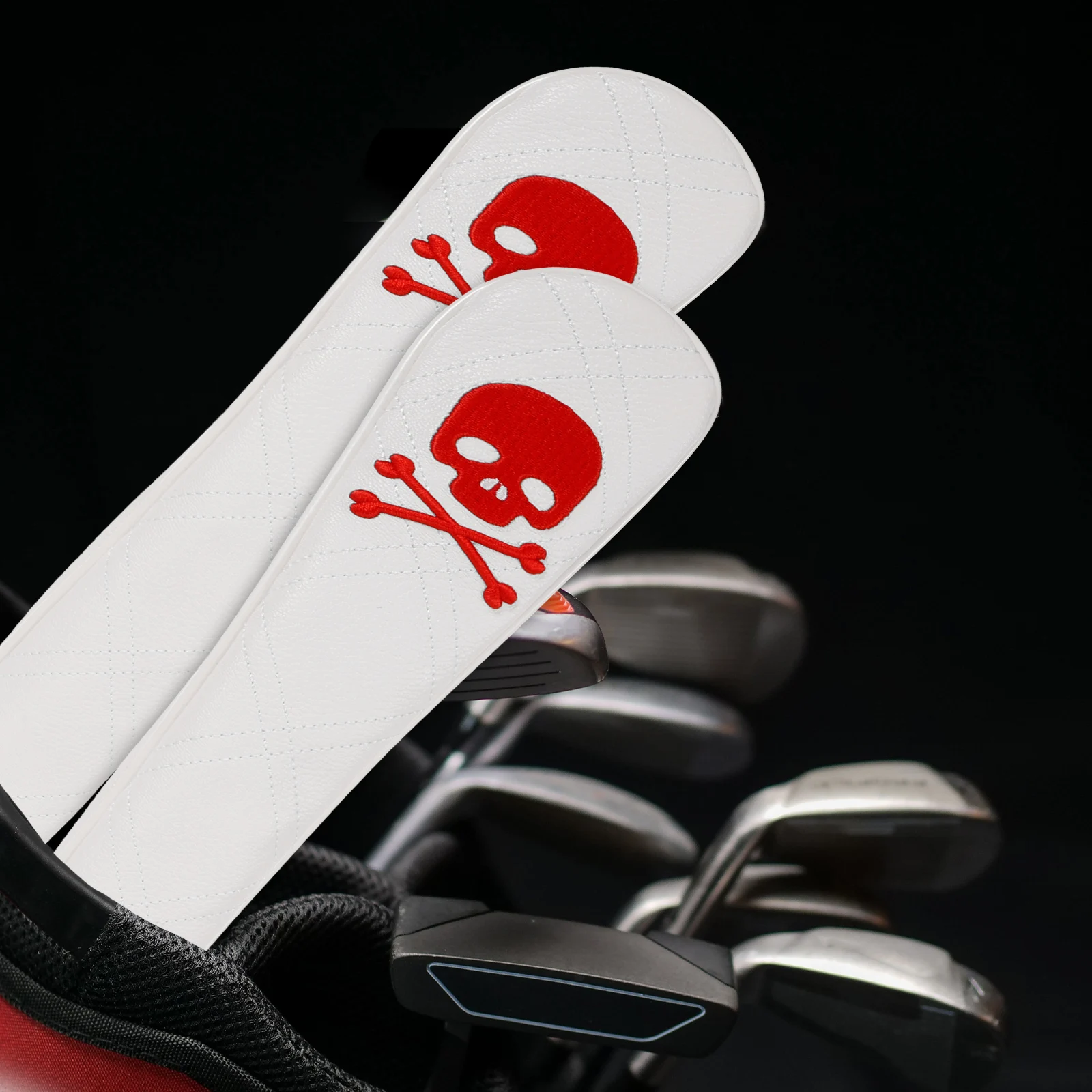 

Golf Club Cover Lightweight Portable Head Protector Anti scratch Shaft Covers White Color Golfing Accessories Golfs Rods