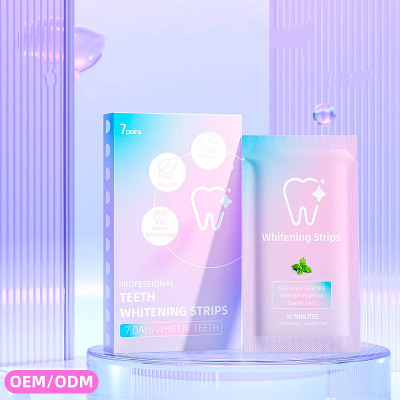 

Teeth Whitening Kit Natural Ingredient Dissolve White Home Use 7 Pack Teeth Whitening Strips