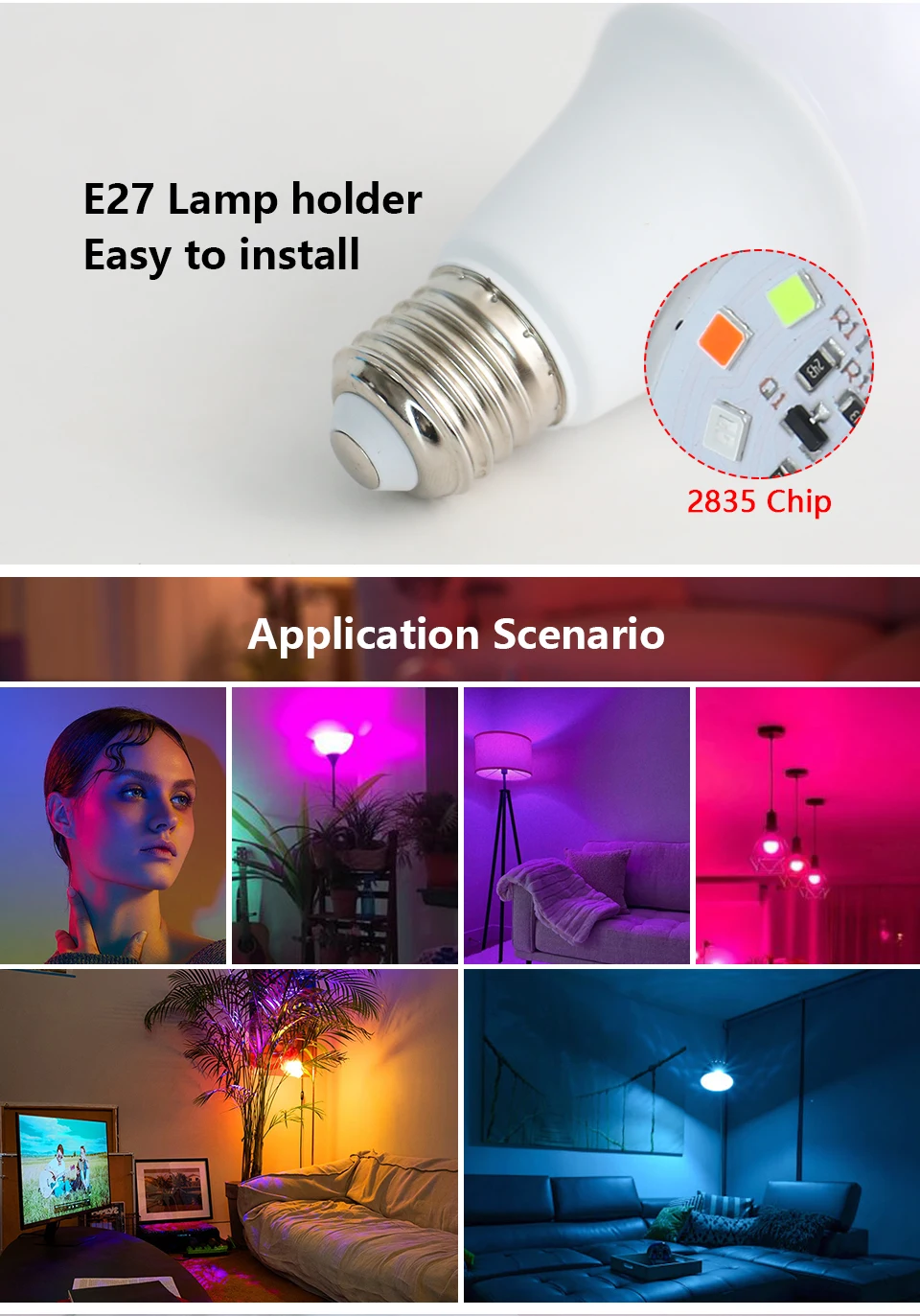 E27 LED RGB Lamp Spotlight Bulb 5W 10W 15W IR Remote Control Led Light Bulb Smart Led RGBW Lamp Home Decor LED Bulbs LED