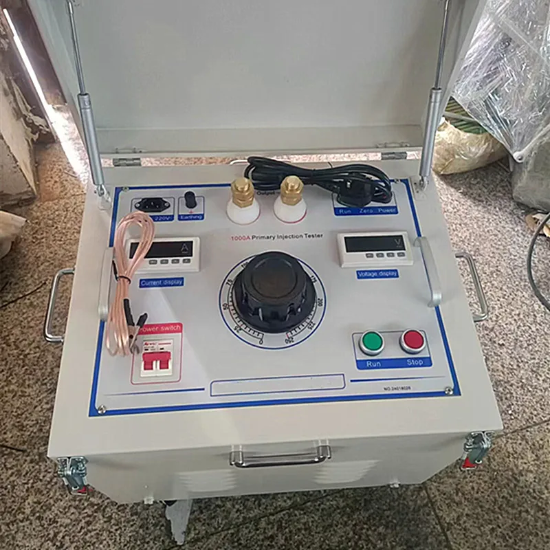 Newly 1000A Primary Current Injection Tester Voltage Divider High Current Test Single Phase AC DC  High Current Test Machine