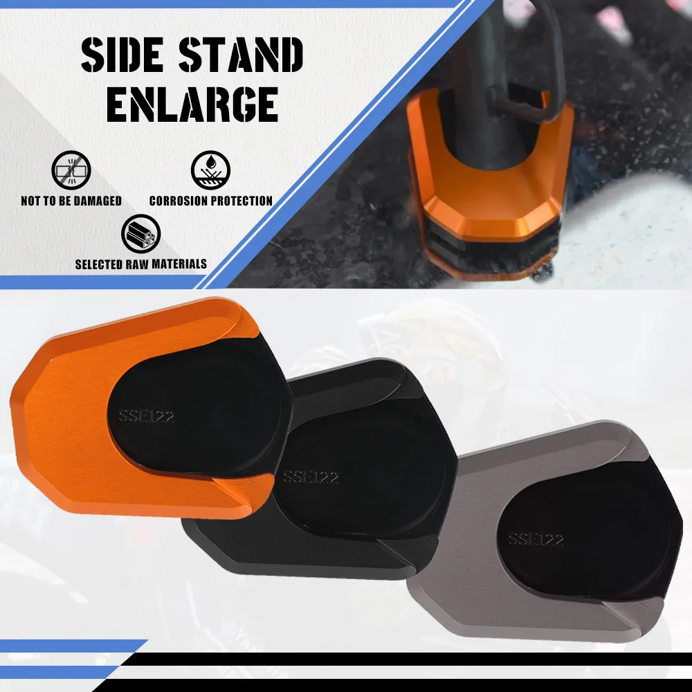

Motorcycle Accessories CNC Aluminium Side Stand Enlarge Kickstand Extension FOR 390 250 Adventure ADV 2019 2020 2021 2022 2023