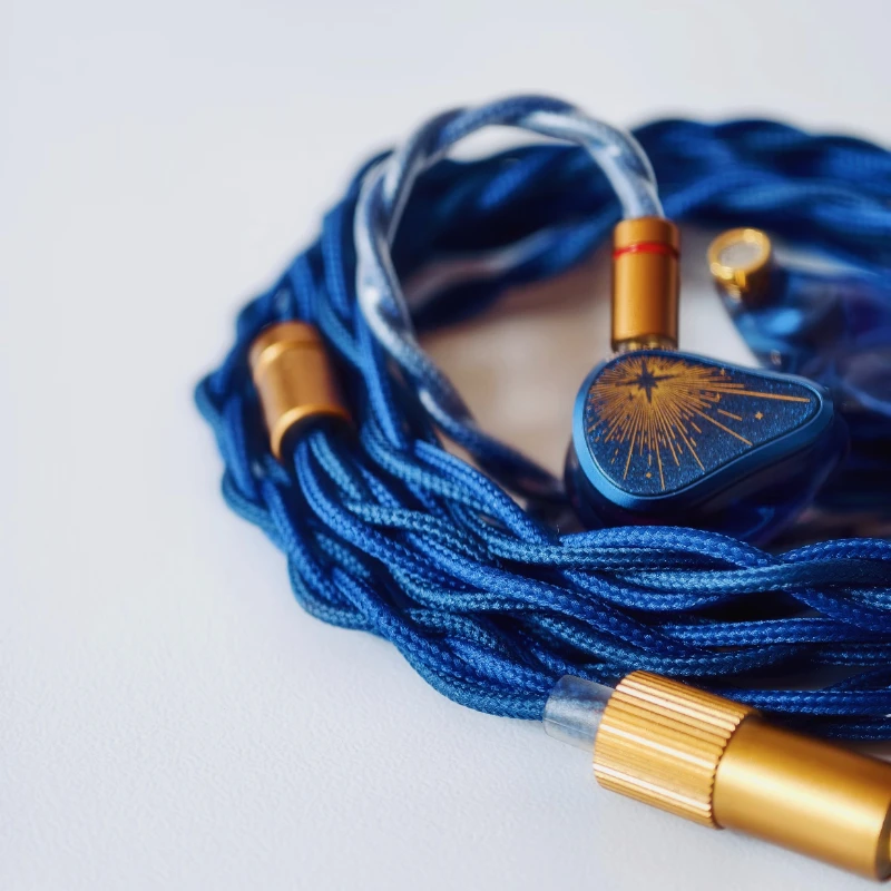 Starfield III HiFi Wired In-ear IEM for moondrop, DWT Double Dynamic Driver Earphone, 4.4mm Balanced / Type-C Plug for Audiophil