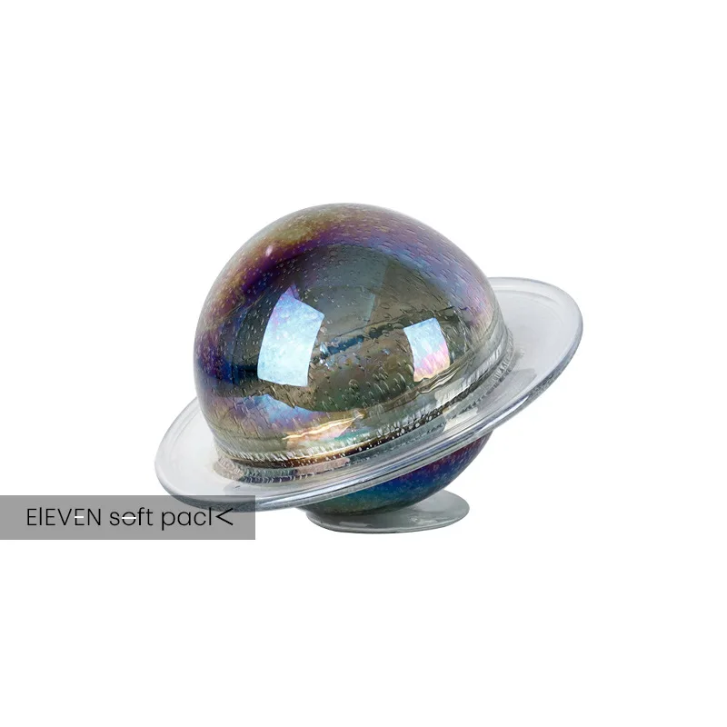 Planet Ornaments Modern Creative Home Living Room Study Wine Cabinet Dazzling Colorful Glass Planetary Table Top Decoration Glas
