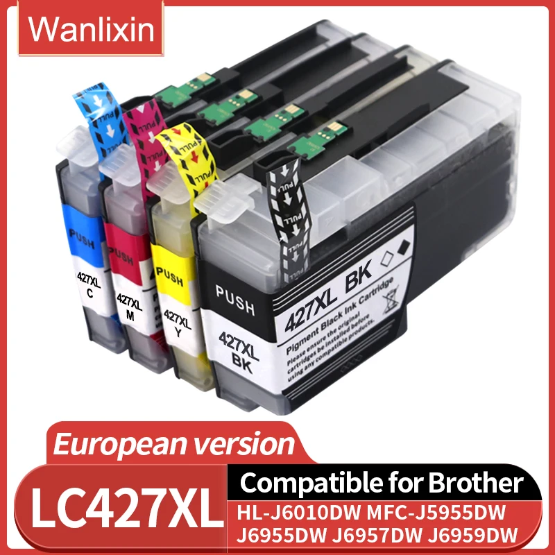 

EU. LC427 LC427XL Compatible Ink Cartridge For Brother HL-J6010DW MFC-J5955DW MFC-J6955DW MFC-J6957DW MFC-J6959DW 427XL Printer