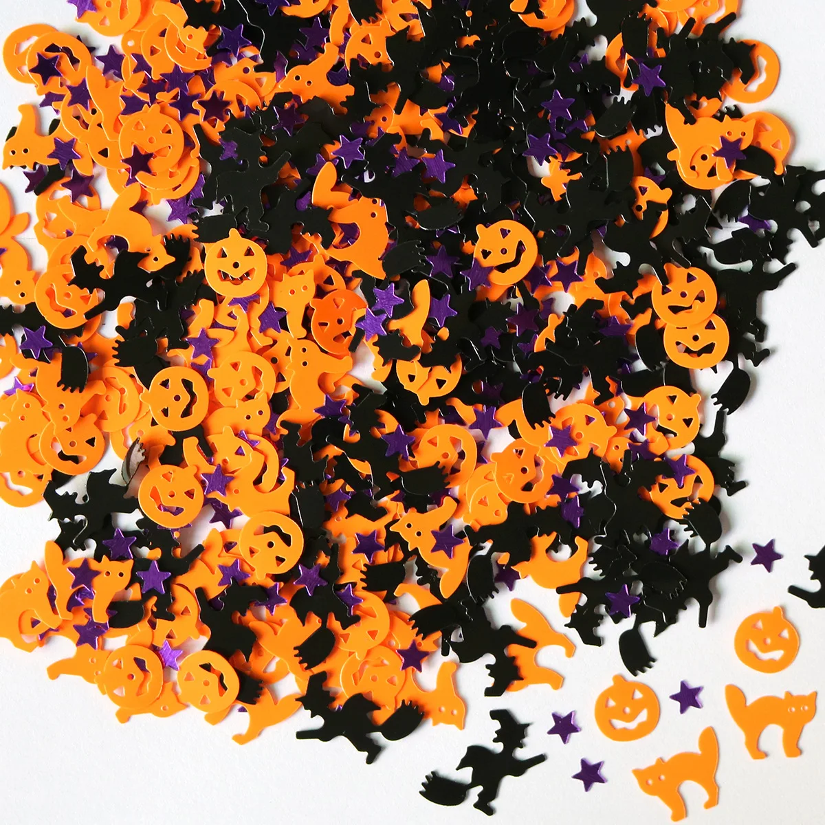 15g Halloween PVC Tischkonfetti Kürbis Fledermaus Pailletten für Halloween-Party Bar Geisterhaus Dekorationszubehör – Detail 2