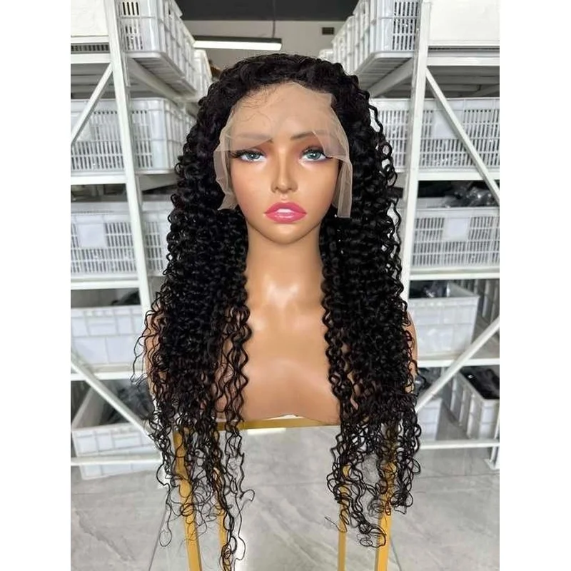 Deep Curly 30 Transparent 13*4 Lace Front Wig Hair For Black Women