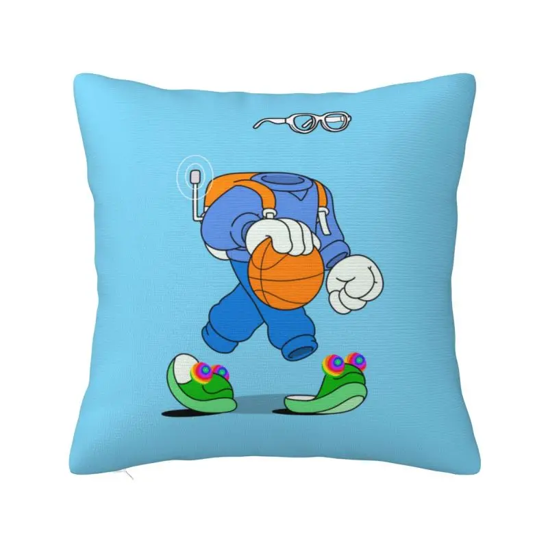 Custom Preppy Basketball Cushion Cover 45x45cm Player Sports Lover Gift Soft Modern Throw Pillow