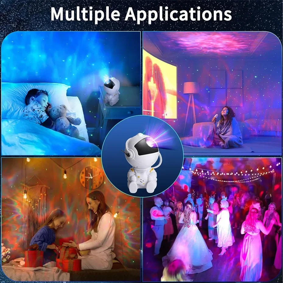 Galaxy Projector Led-nachtlampje Sterprojector Astronaut Projector Galaxy Light voor thuis Decoratieve slaapkamer Kinderen Kindercadeau