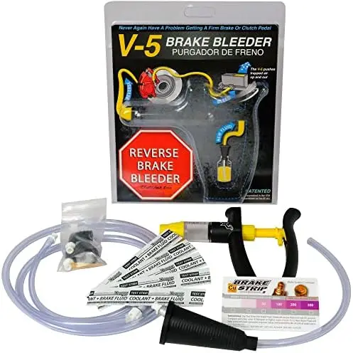 

Комплект для прокачки тормозов Phoenix Systems 2104-BRK V-5 – работа одним оператором, в комплекте 5 упаковок жидкости и тест-полосок