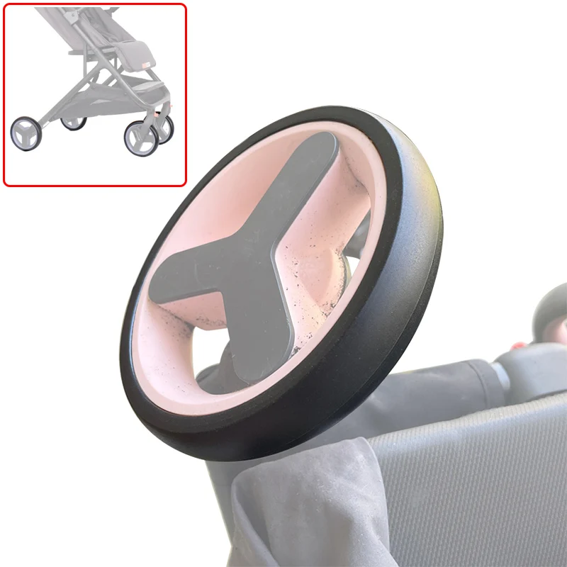 Stroller Tire For Xiaomi Mitu Bebehao Pushchair Wheel Cover PU Tubeless Tyre Wear Resistance Baby Replace Accessories