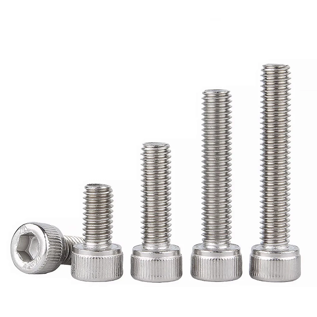 1Kit 304 Stainless Steel Cup Head Hexagonal Screw Cylindrical Head Screw Bolt M2 M3 M4 M5 M6 M8 NEW