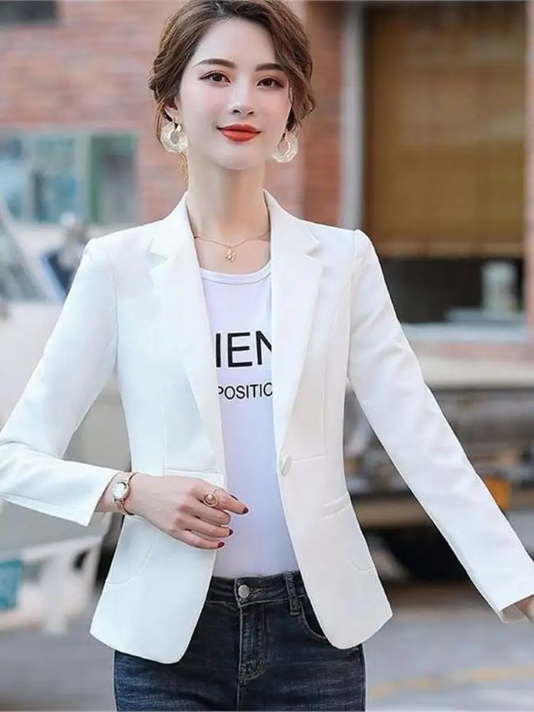 Casual ort sle feminino leve longo sve terno jaet primavera outono design cleanfit faionable emagrecimento topo