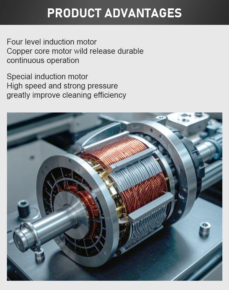 High-Power 10KW Three-Phase Electric Sewer Unclogging Equipment New Large Flow 45L/min Drain Cleaner Pipeline Dredging Machine