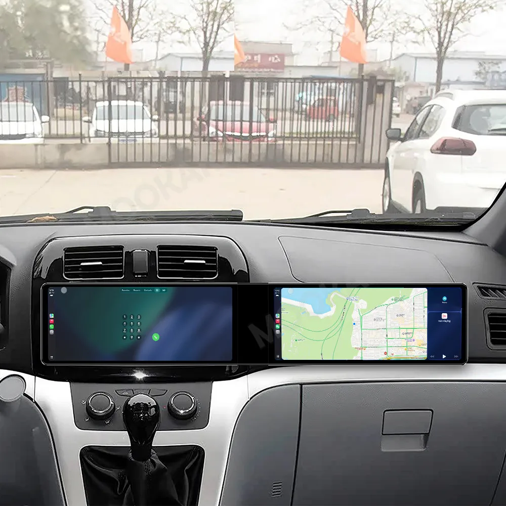 

24,6-дюймовый Android-экран для пассажиров с двумя дисплеями для Toyota Gonow Xinglang 2012-2015, автомобильная мультимедийная система с CarPlay, GPS, DSP