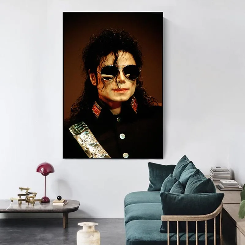 Big Size Posters and Prints Michael Jackson Paintings on the Wall Art Satin Pictures Home Wall Decoration Anime Room Decor