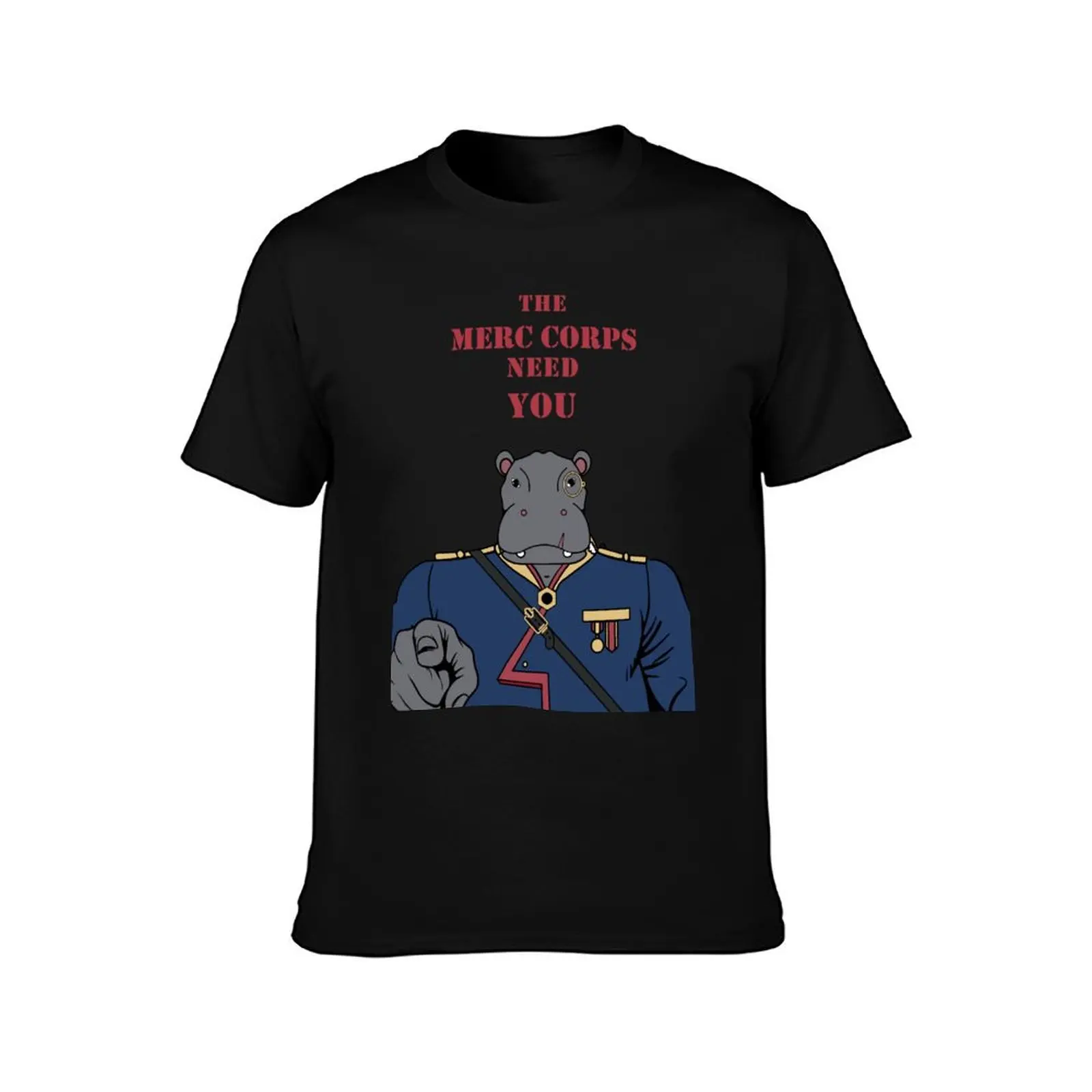 The Merc Corps Need You! T-Shirt Summer Casual Cotton Tee Oversized Streetwear Tops Vintage Graphic Print Unisex Men Women