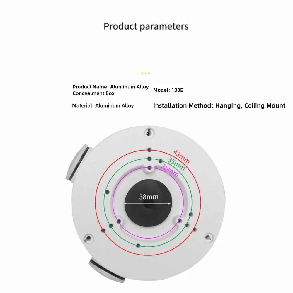 Caja de conexiones de cámara PFA130-E IP66, montaje de cámara CCTV de aluminio resistente al agua, soporte PTZ para cámara Hikvision Dahua TP-LINK