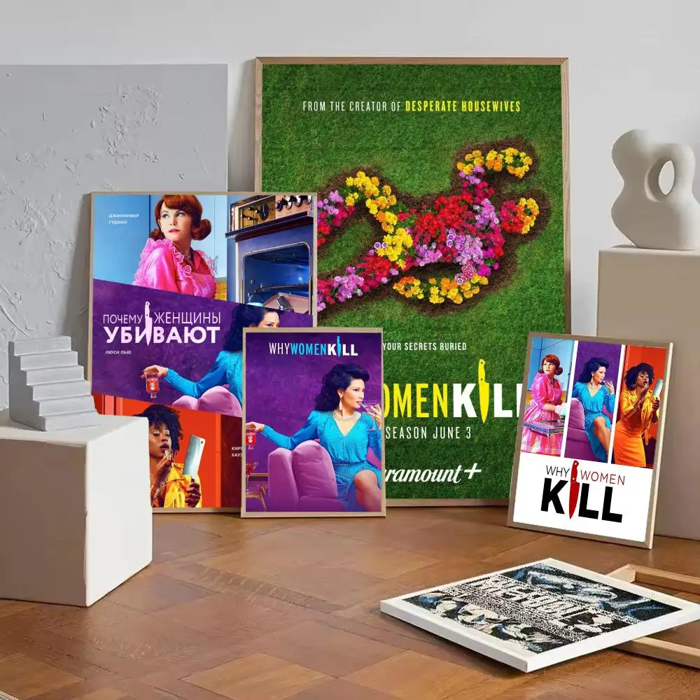 Why Woman Kill TV Series Decor Poster Wall Art Painting For Home Room Decoration Bedroom Wall Decor Waterproof Posters