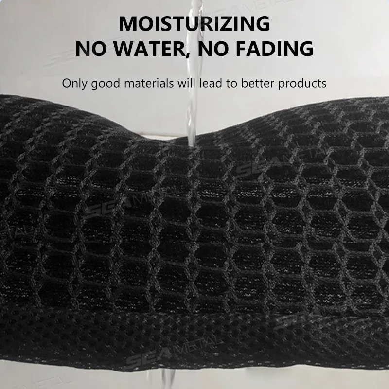 SEAMETAL دراجة نارية ثلاثية الأبعاد شبكة النسيج المضادة للانزلاق وسادة سكوتر مقعد دراجة كهربائية غطاء مقعد تنفس واقية من الشمس يغطي وسادة صافي #3