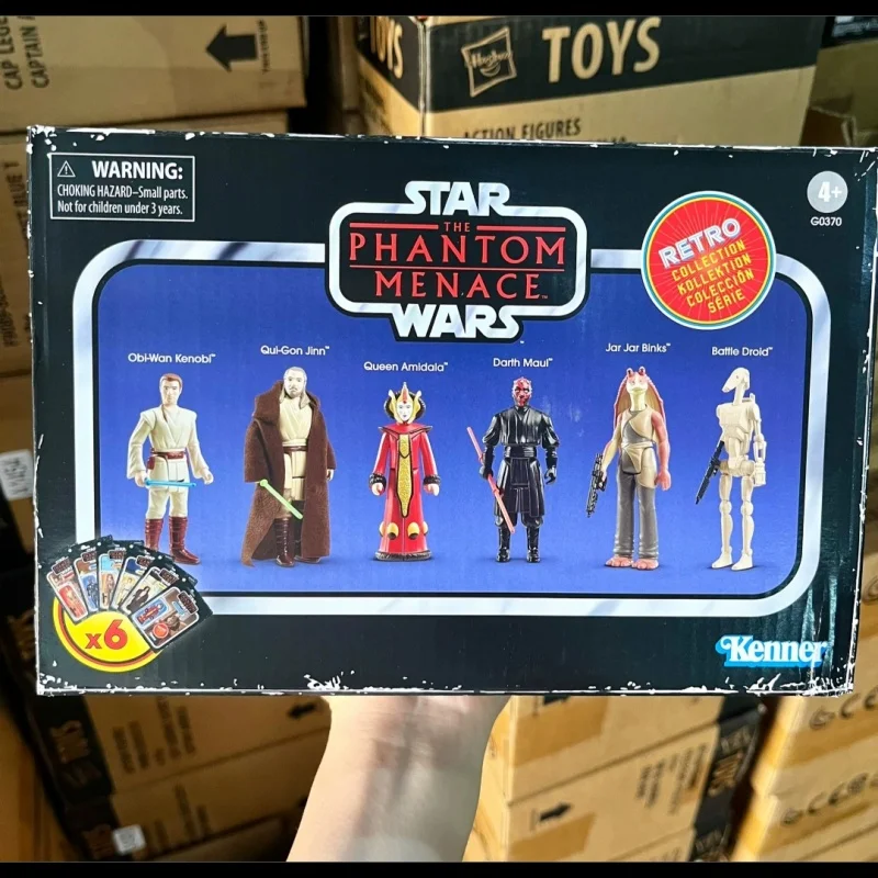 

[In Stock] Star Wars Anime Toy Collection Retro Hanging Card Obi Wan Kenobi Darth Maul Figure Model New Boy Gift
