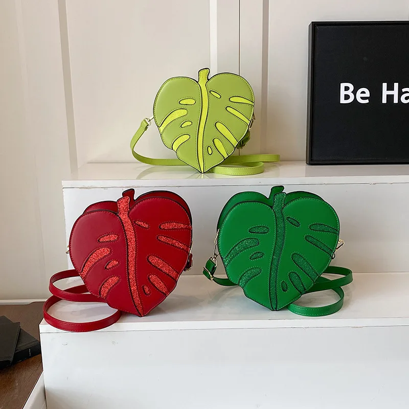 

New Leaf Embossed Women's Shoulder Bag, Mini Vintage Crossbody Bag for Summer, Elegant Commute & Casual Daily Use