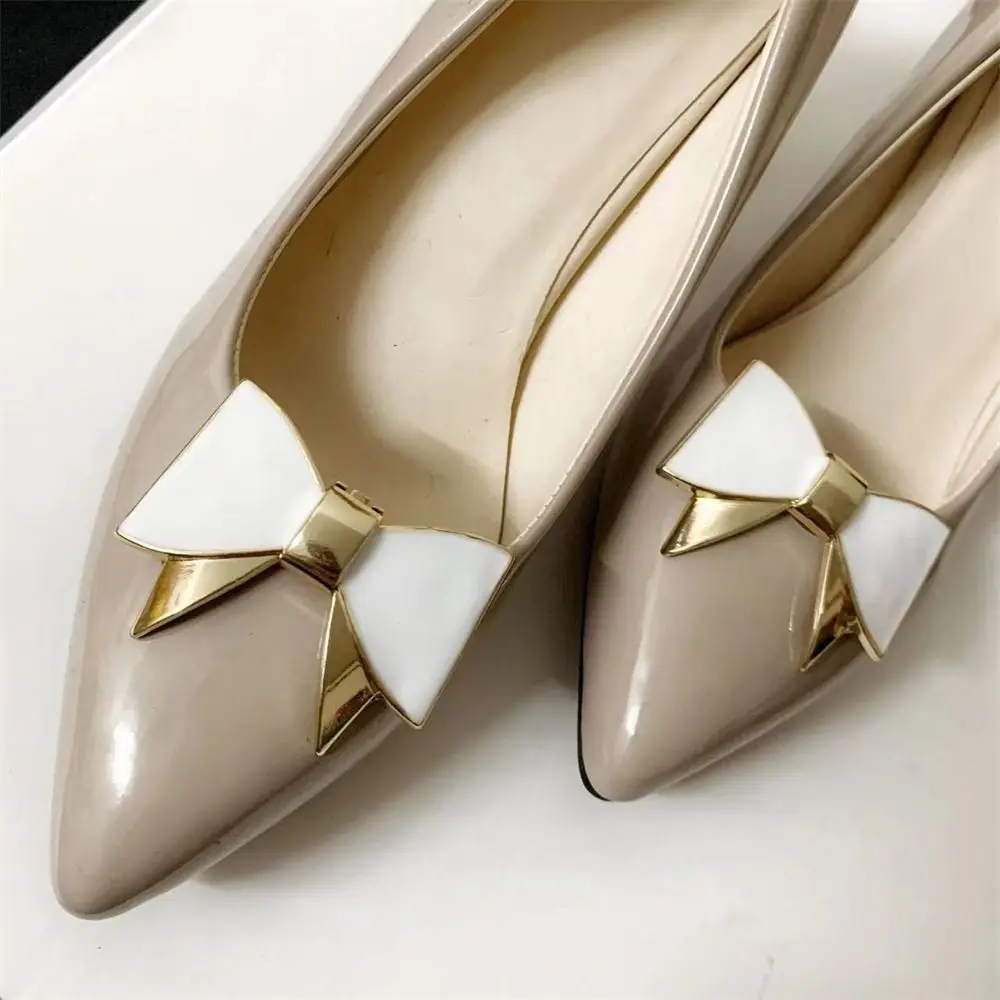

Fashion Metal Shoe Clips Bowknot Removable Charm Buckle Shoes Decorations for Women Lady