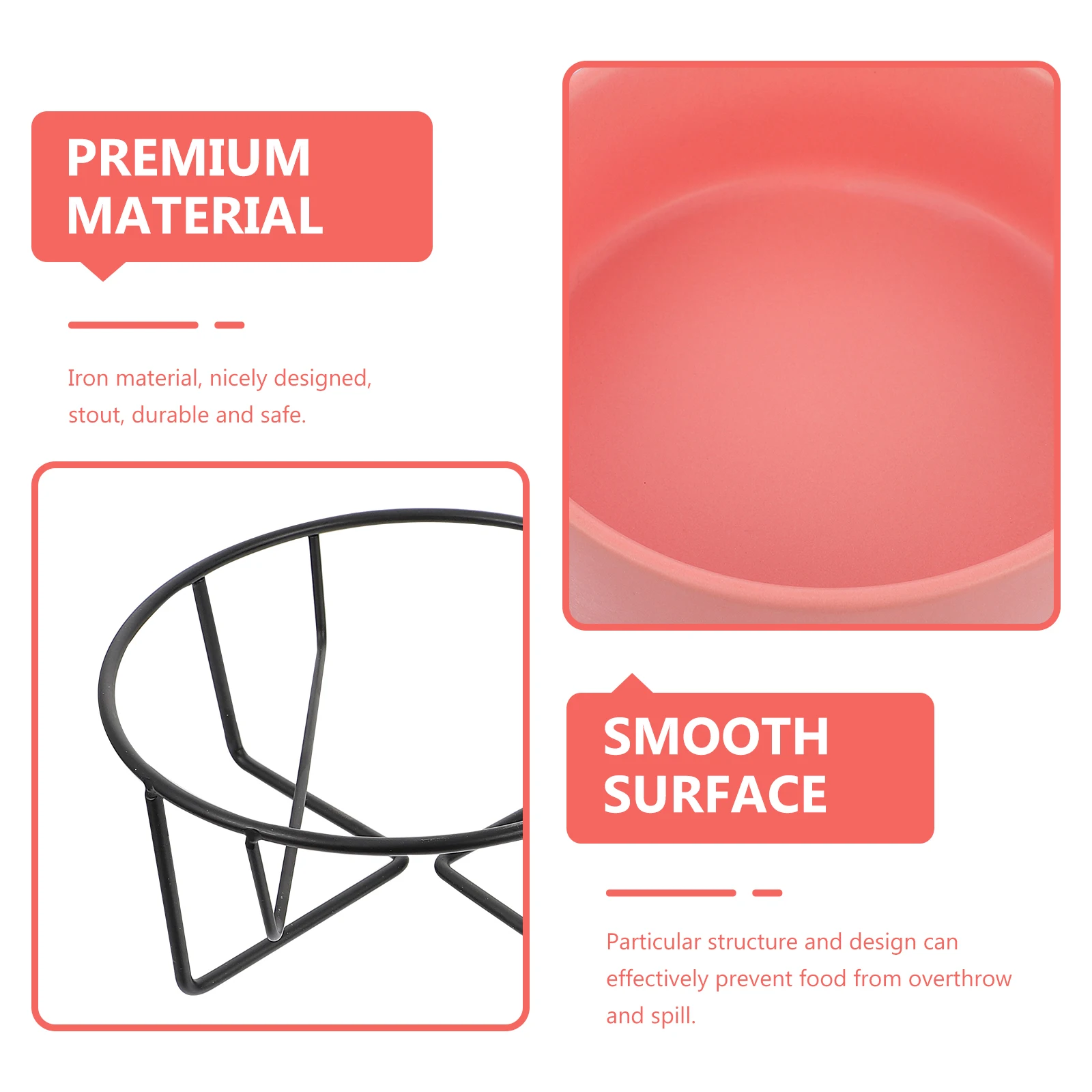 

1 set 1 Set Of Premium Ceramic Pet Feeder With Stand Anti-Spill Hygienic Food Water Bowl For Cat Dog Puppy Supplies Bowl