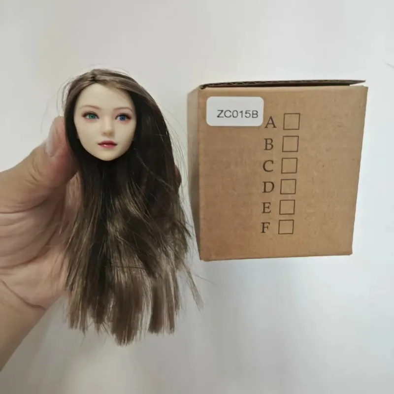 

Z6TOYS ZC015 1/6 Разноцветная скульптура женской головы с подвижными глазами, совместимая с 12-дюймовыми телами фигурок TBL S42 AT201 AT202 AT203 Pale Action Figure Body