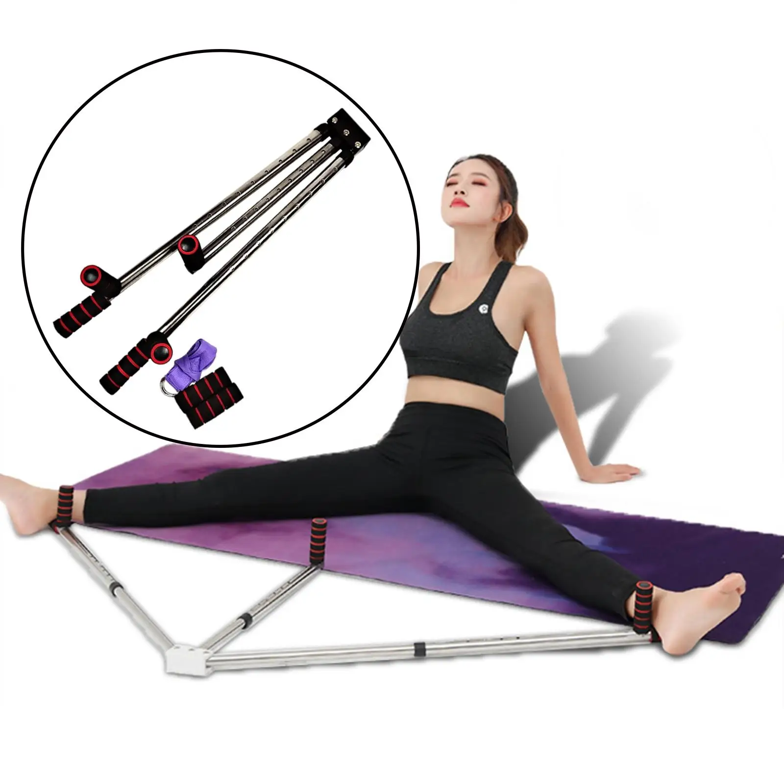 Stretching Machines Length Muscles Tension 3 Bar Hamstring Stretcher Device Split Machine for Gym Yoga Dance Fitness Sports