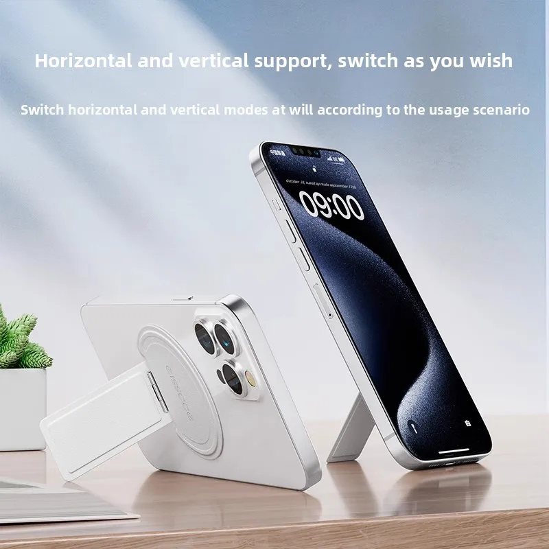 Magnetic Cell Phone Holder Thin Pad for iPhone Huawei Xiaomi Phone Holder For MagSafe Adjustable Phone Grip Invisible Kickstand