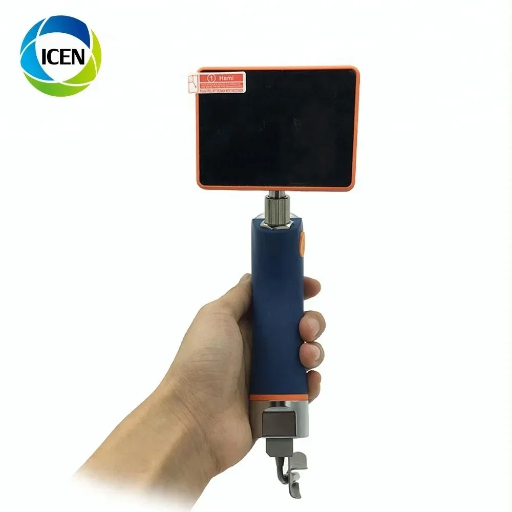 IN-P020 Portable Digital Rechargeable Fiber Intubation Video Laryngoscope With a adult Blade