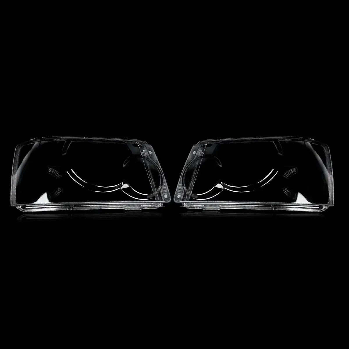 For Land Range Rover Sport MK1 L320 Front L+R Headlight Lens Cover Kit 2005-2009