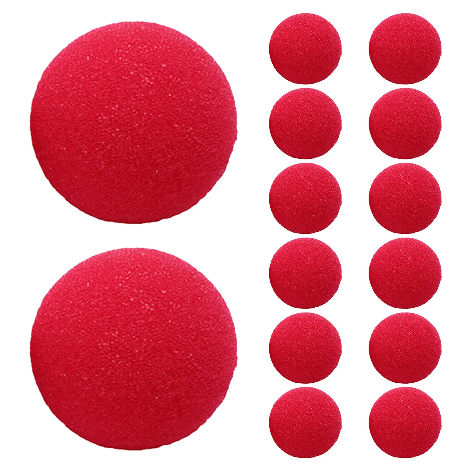 

Red Clown Nose 50MM 40Pcs Sponge Ball for Cosplay Party Masquerade Decor Xmas Accessory